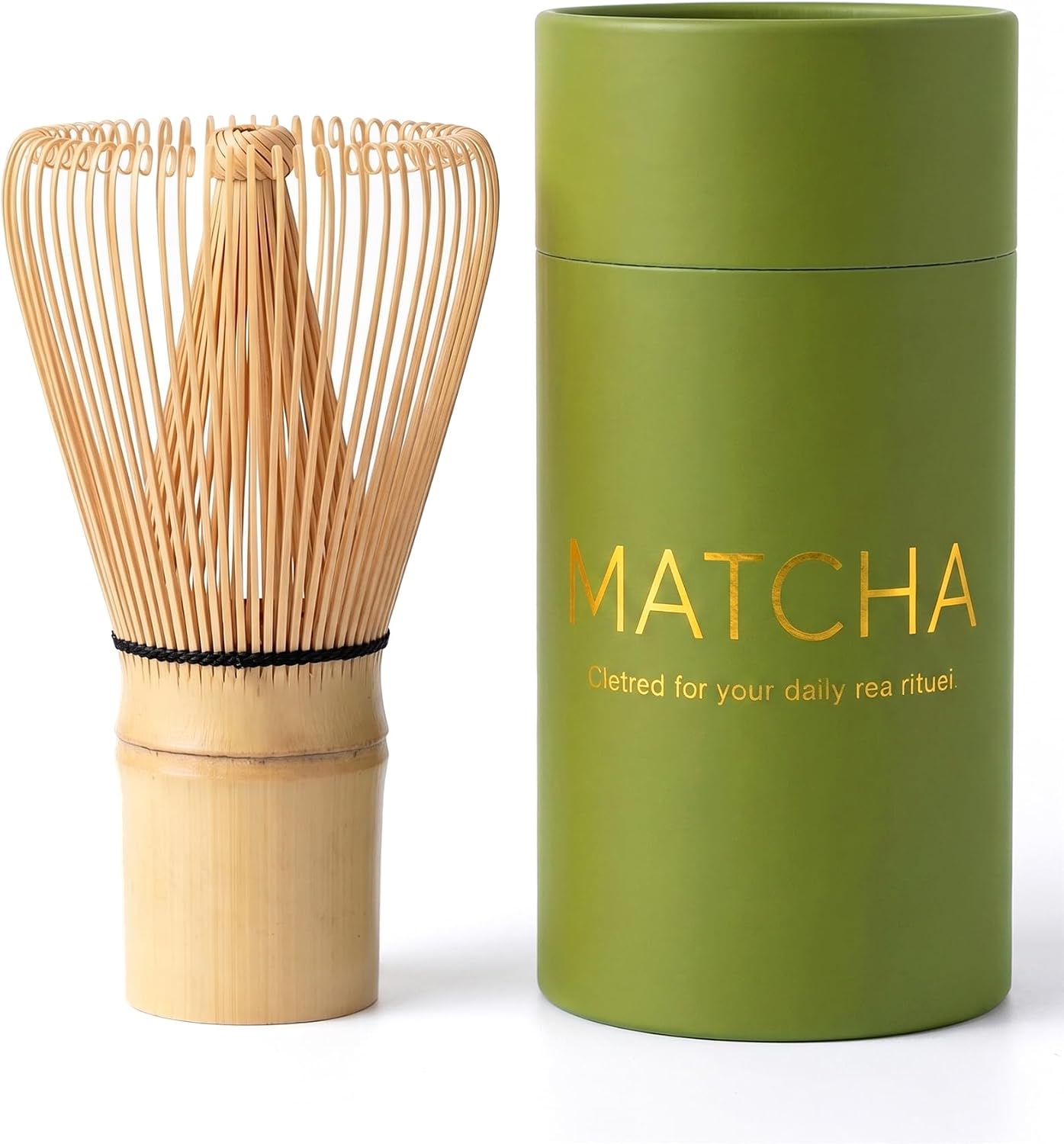 Bamboo Matcha Whisk – 1-Pack 76-Prong