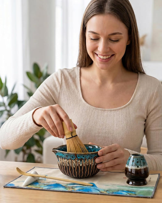 7-Piece Matcha Starter Set – Ocean Blue
