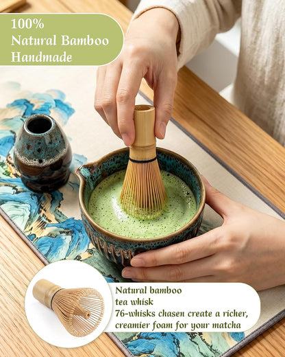 7-Piece Matcha Starter Set – Ocean Blue