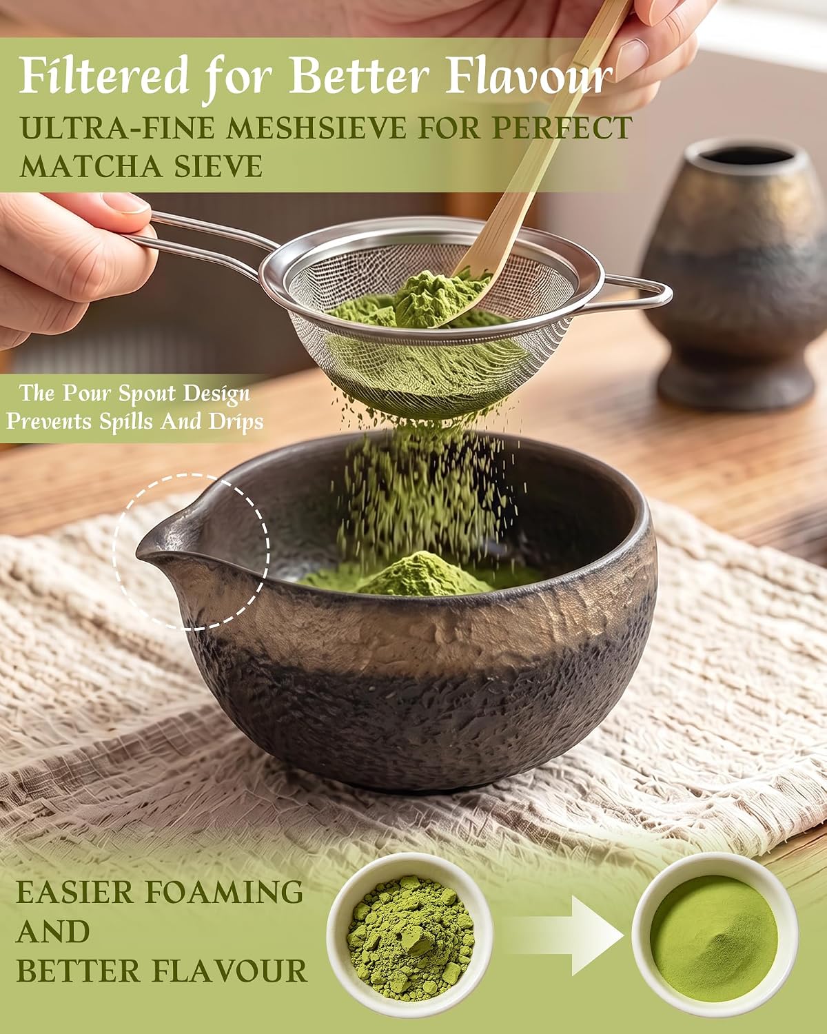 7-Piece Matcha Starter Set – Gilded Gold