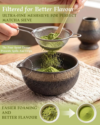 7-Piece Matcha Starter Set – Gilded Gold